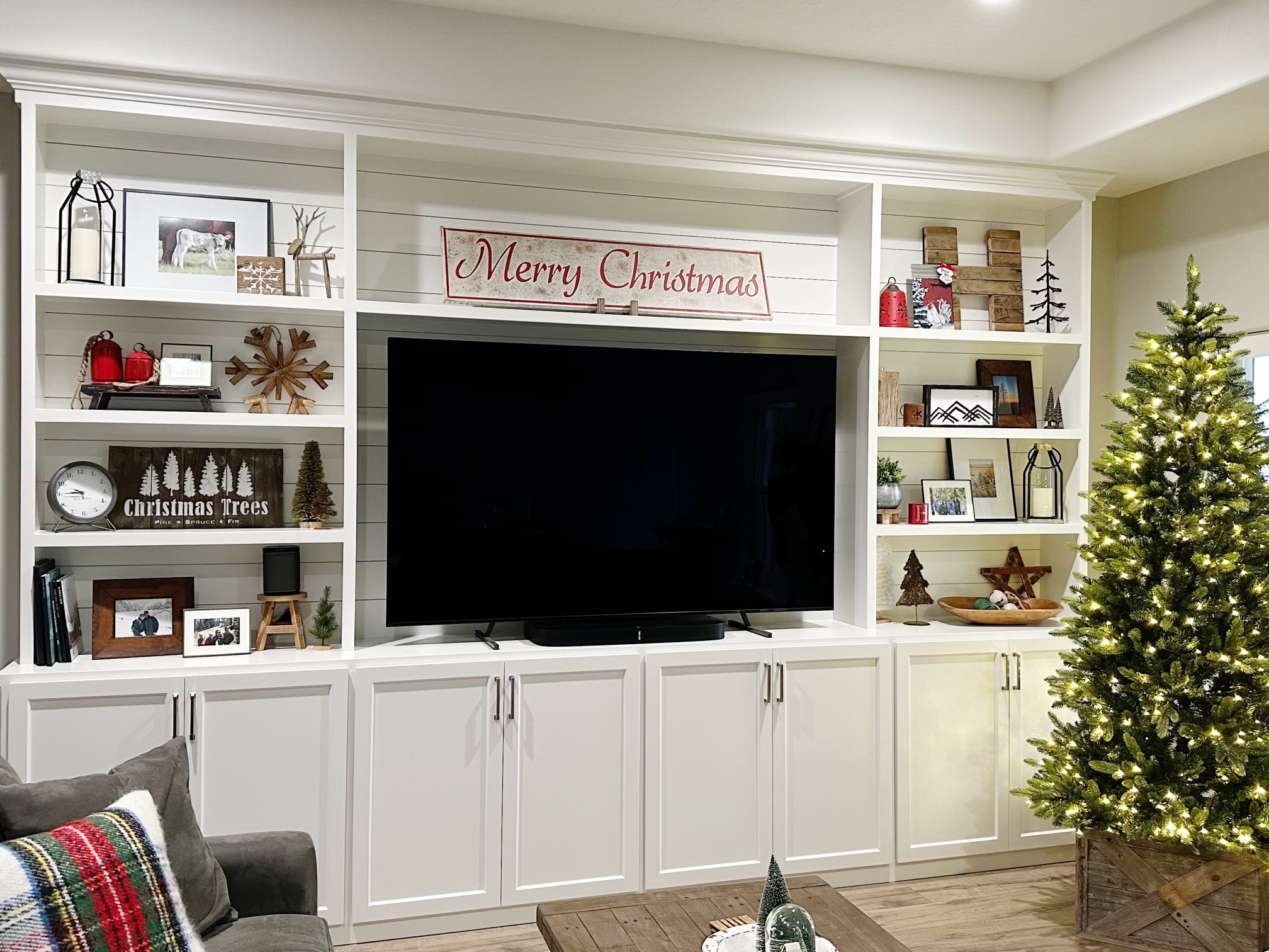 Family Room Built In Cabinet - Summa Home Services